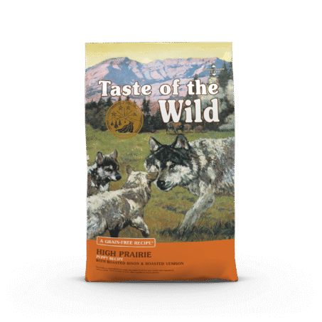 Taste of the Wild High Prairie Puppy sausas begrūdis maistas šuniukams su bizoniena ir elniena, 12.2 kg