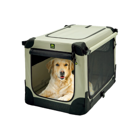 Maelson Soft Kennel minkštas kelioninis narvas, smėlio, 105
