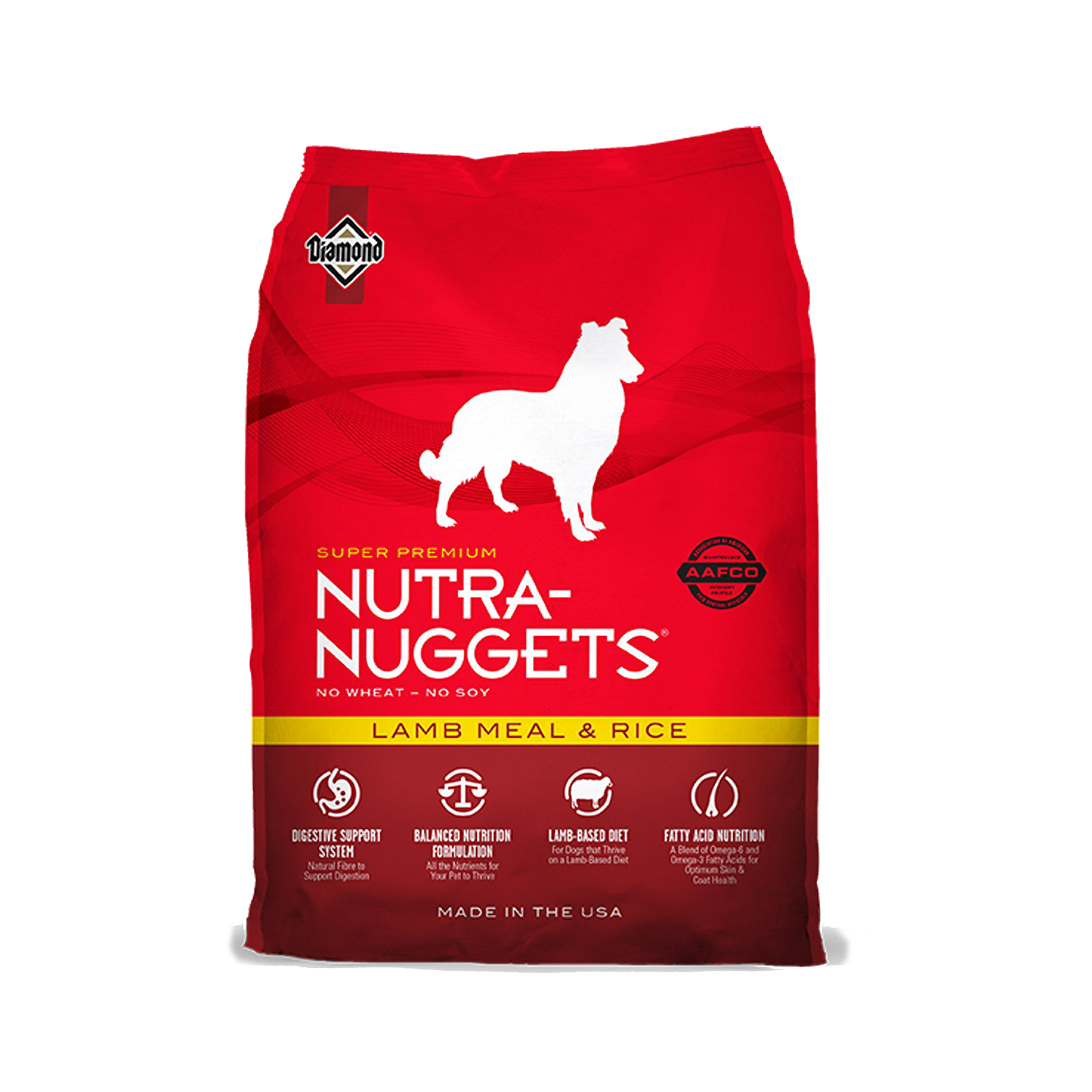 Nutra Nuggets Lamb & Rice sausas šunų maistas su ėriena ir ryžiais, 15 kg