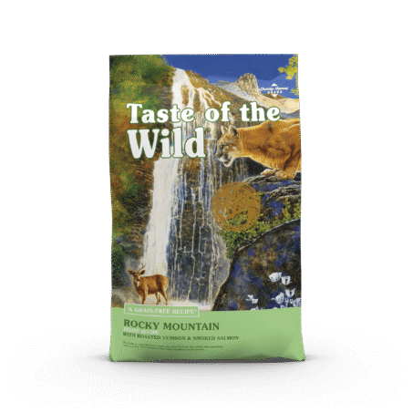 Taste of the Wild Rocky Mountain sausas begrūdis kačių maistas su elniena ir lašiša, 2 kg