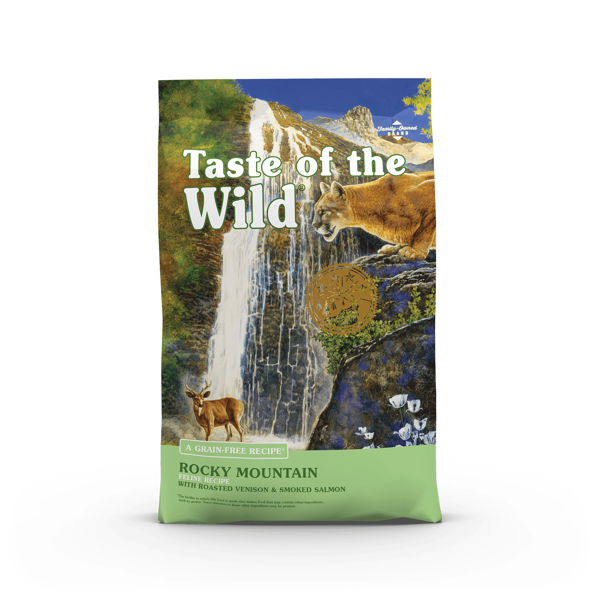 Taste of the Wild Rocky Mountain sausas begrūdis kačių maistas su elniena ir lašiša, 2 kg