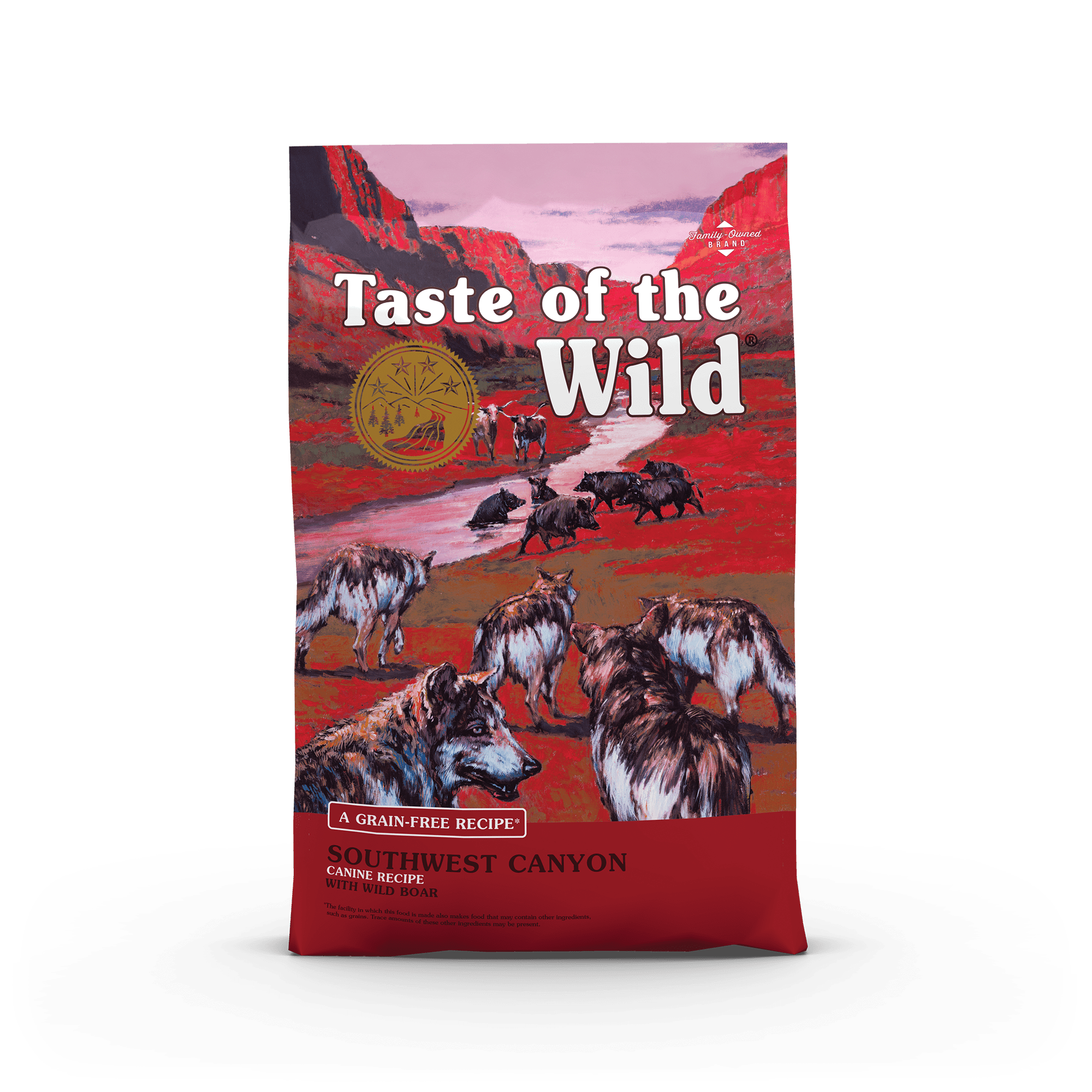 Taste of the Wild Southwest Canyon sausas begrūdis šunų maistas su šerniena, 12.2 kg