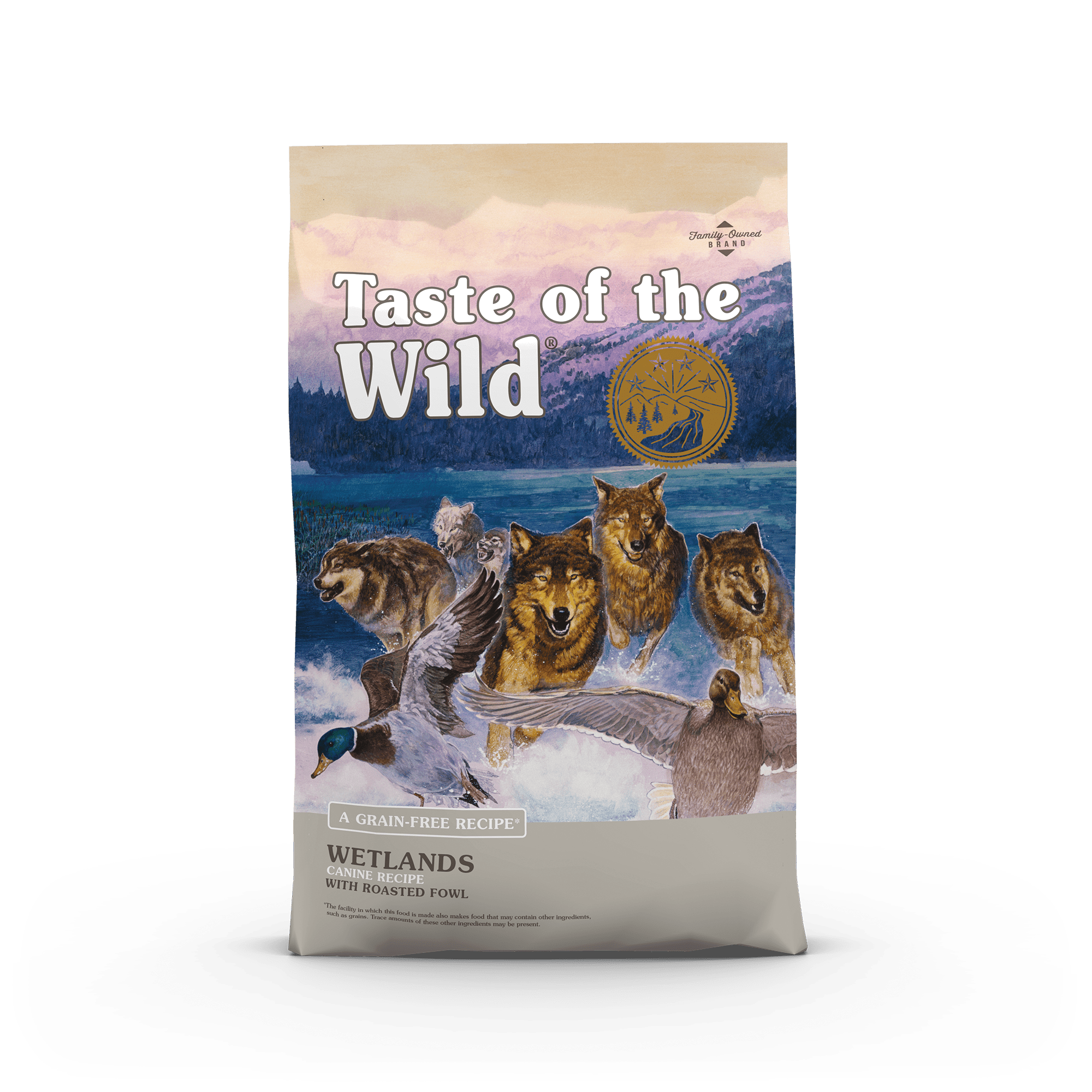 Taste of the Wild Wetlands sausas begrūdis šunų maistas su paukštiena, 12.2 kg